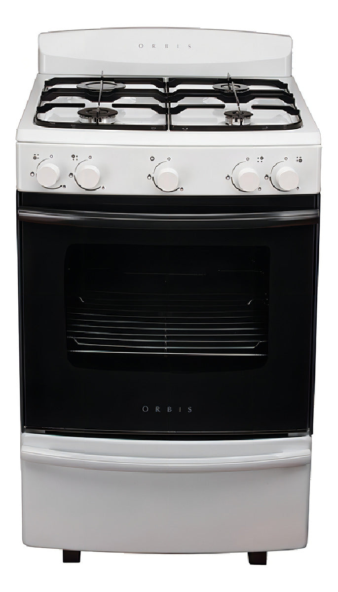 Cocina Multigas Orbis 938bc4m De 4 Hornallas Blanca Color Blanco