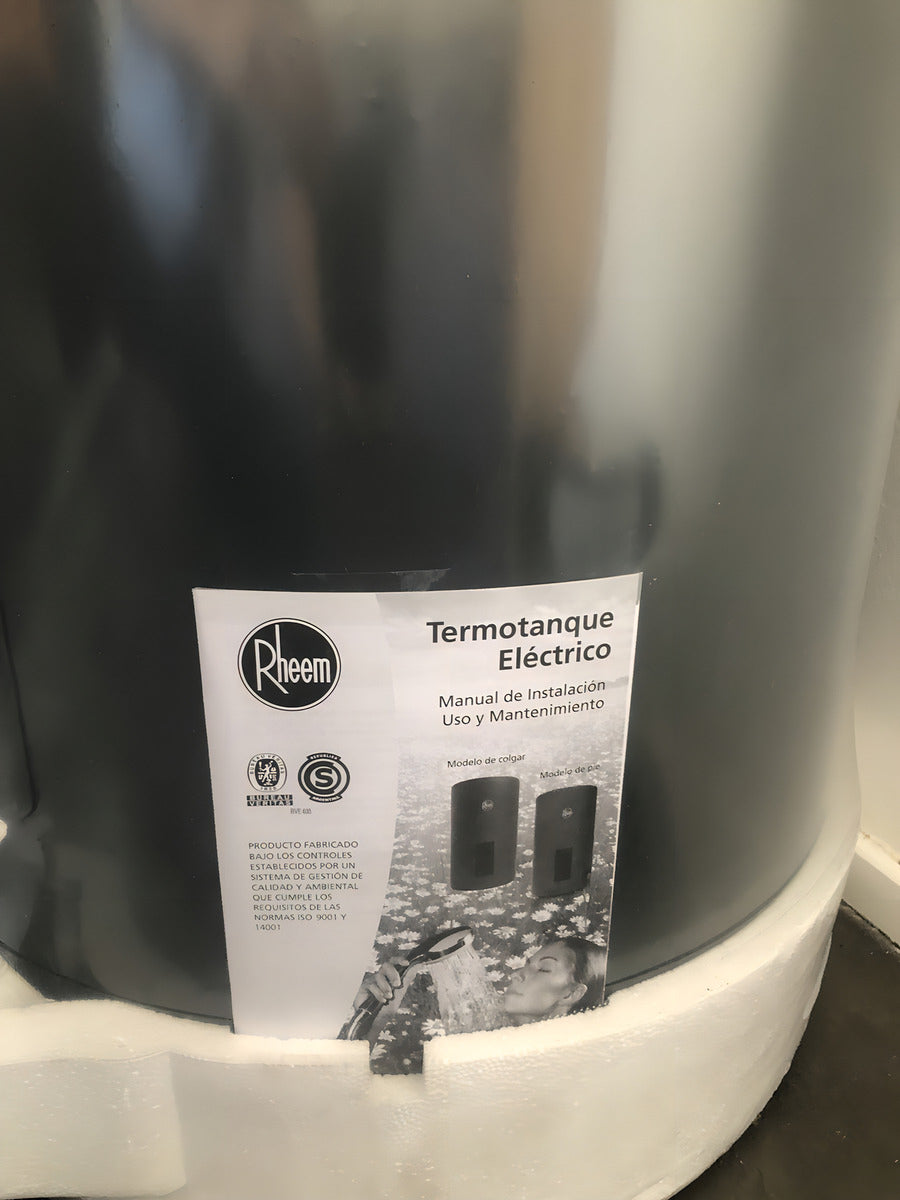 Termotanque Electrico De Pie Rheem Tep125rh Gris 125 Litros Carga Superior