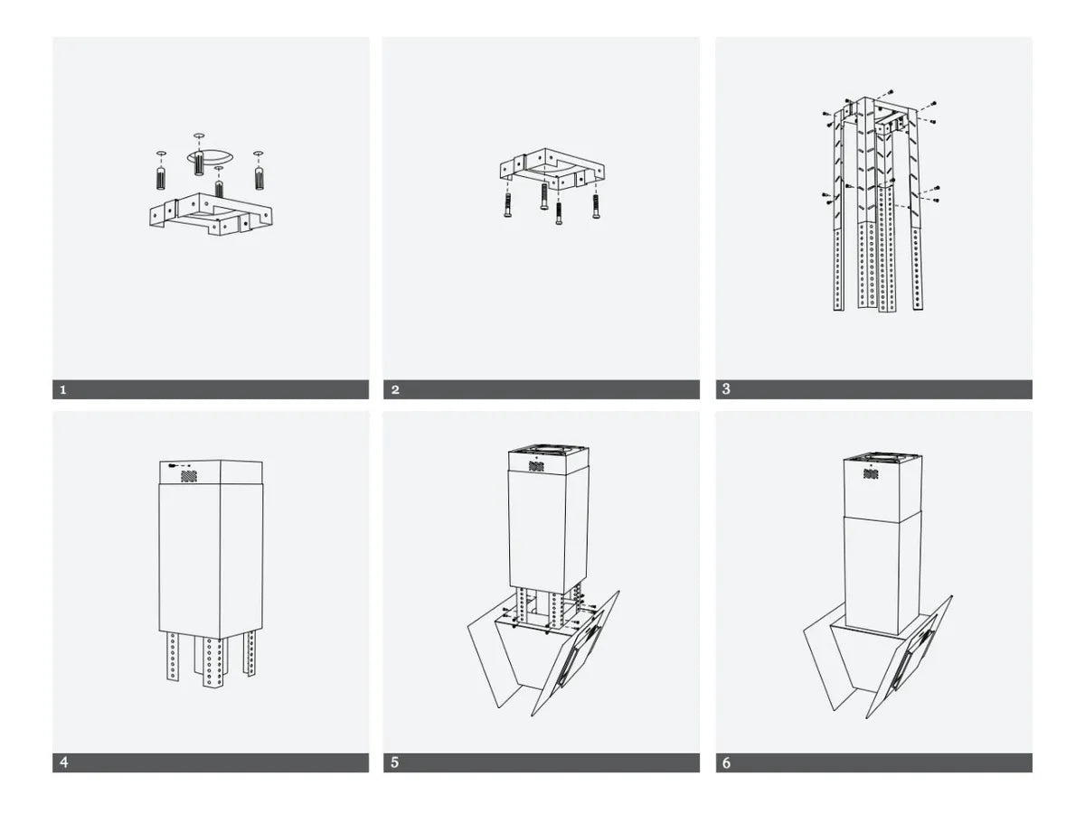 Extractor Purificador De Cocina Tst Espejo Ac. Inox. De Pared 90cm X 38cm X 21.5cm Acero Inoxidable Y Negro