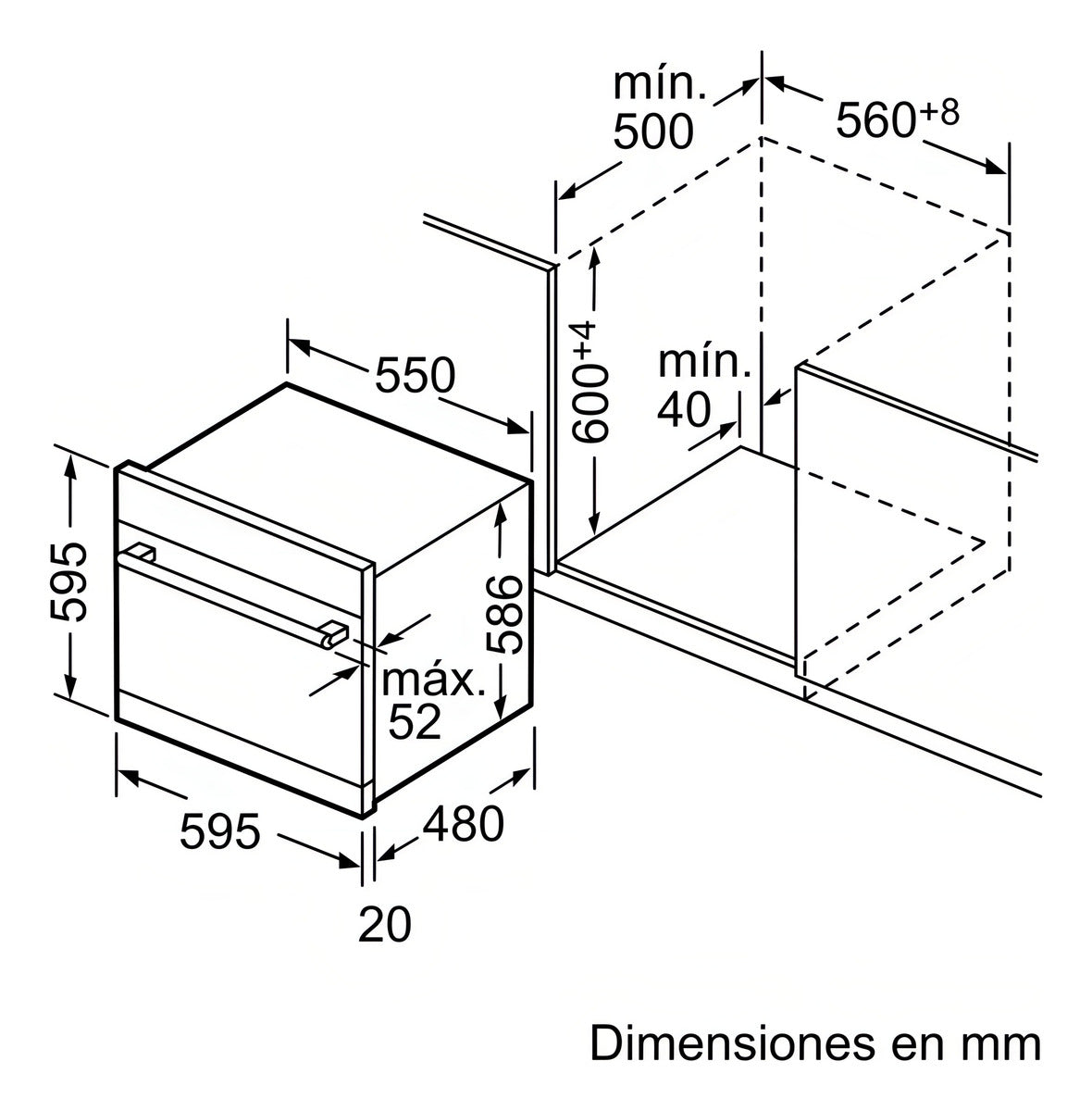 Lavavajillas Compacto Integrable Bosch Serie 6 8 Cubiertos Scx6itb00e