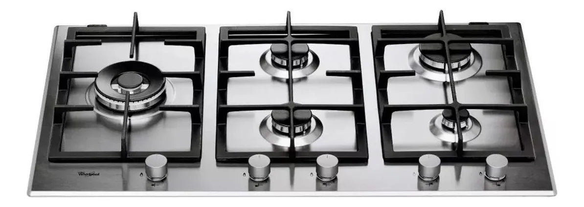 Anafe Empotrable Whirlpool Multigas Inox 90 Cm Color Inoxidable