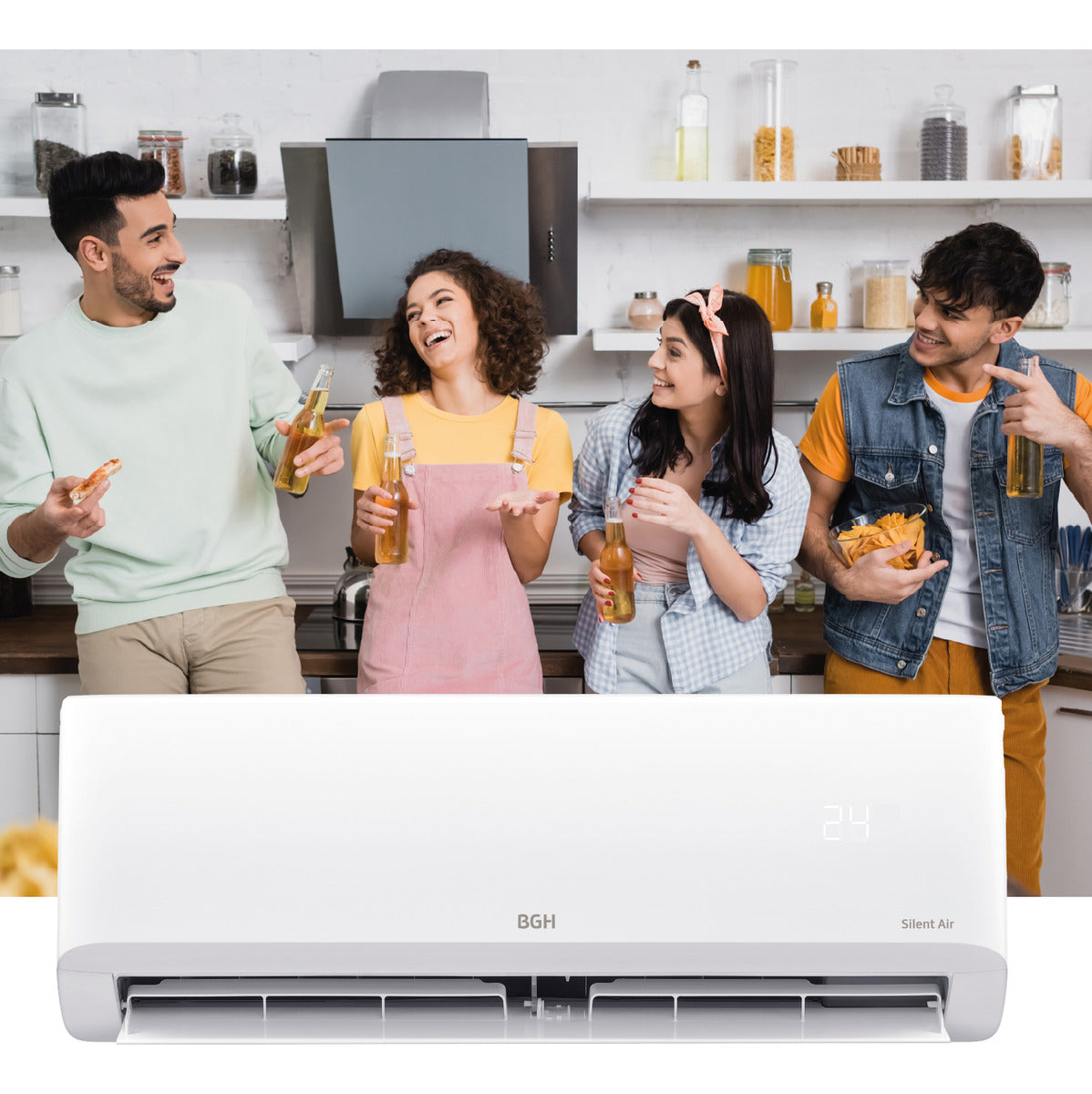 Aire Acondicionado Split Frío/calor Bgh 3600w 3100f Bs35wcdw