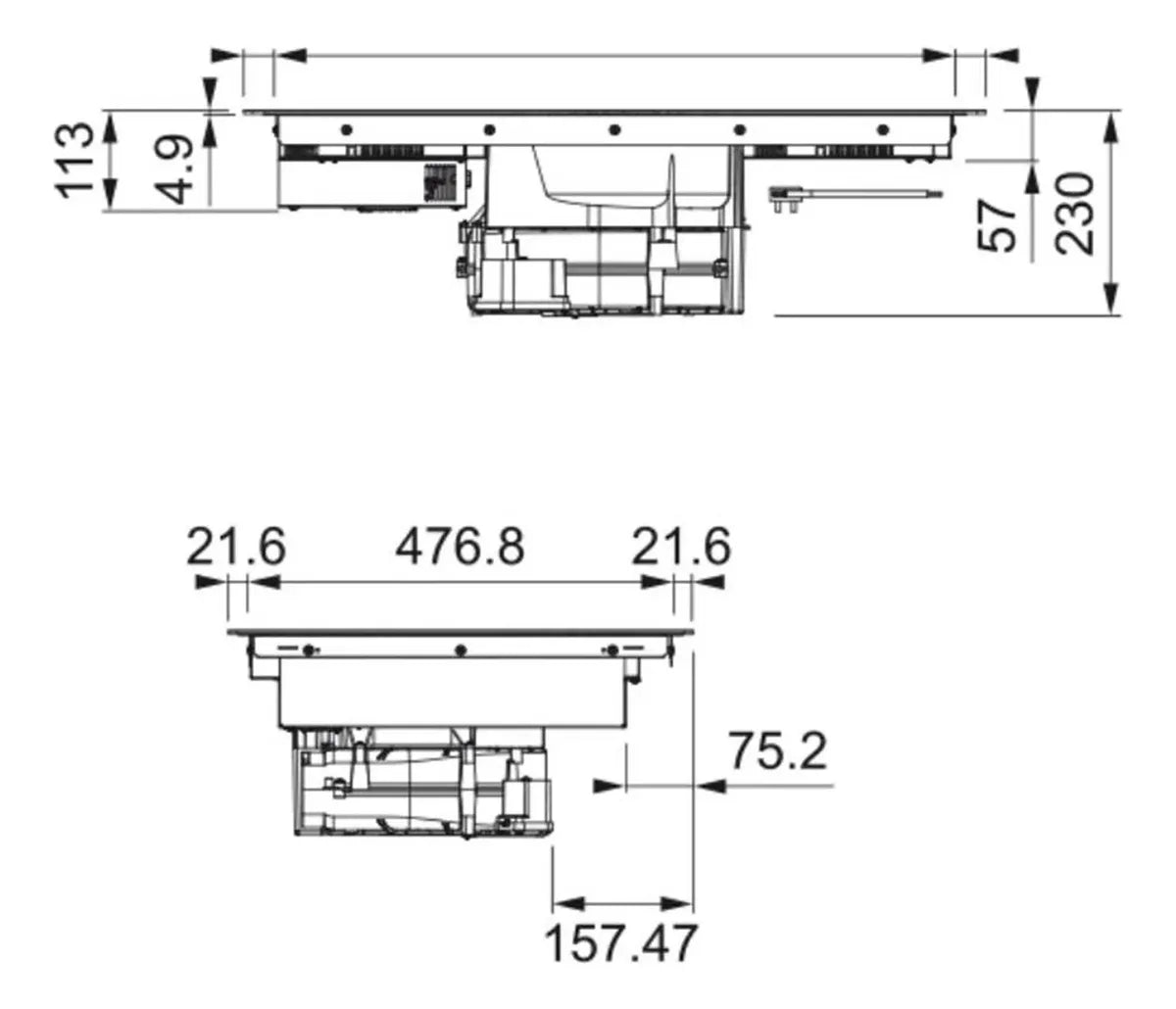 Anafe De Induccion Franke C/extractor Incorporado Fma 839 Hi