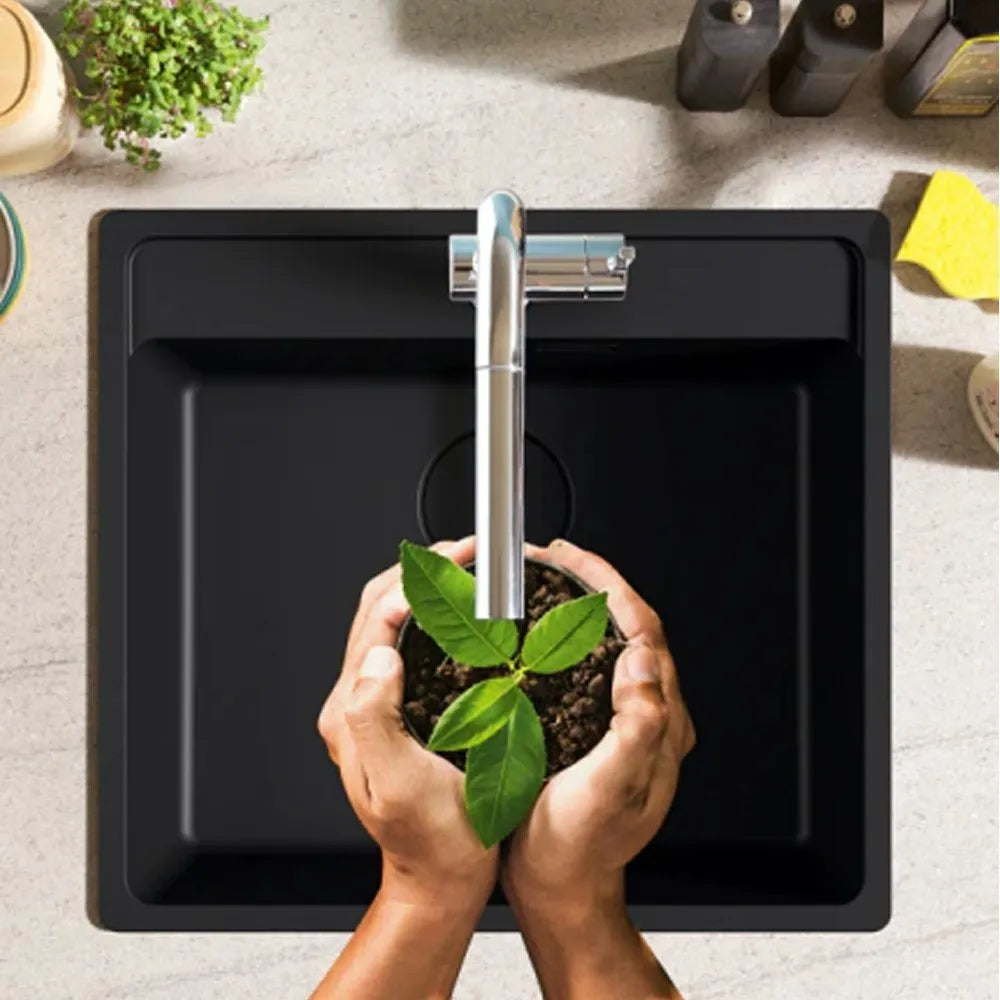 Bacha Cocina Pileta Franke Fragranite Maris Mrg 610-52 Negra