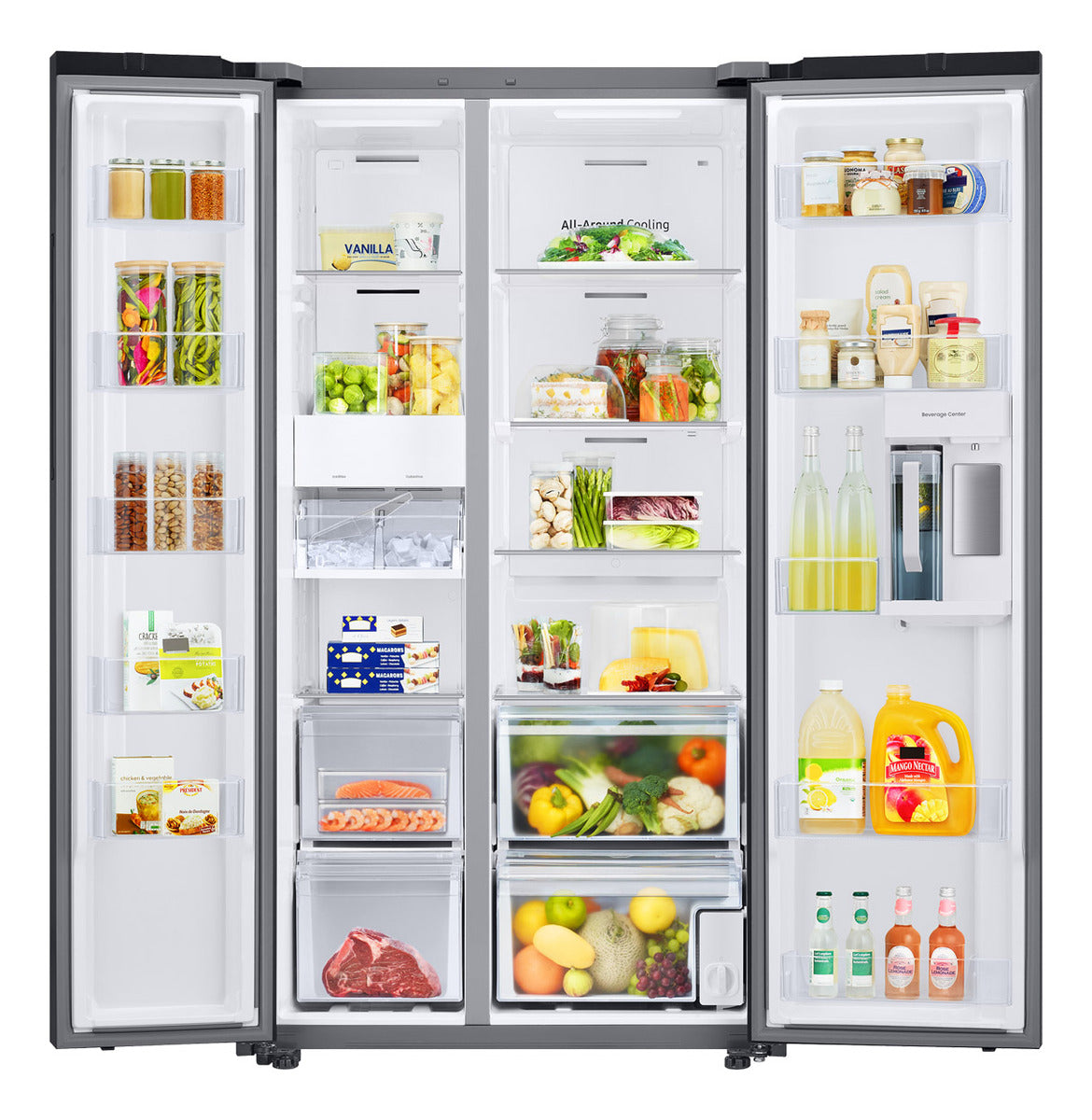 Heladera Samsung Inverter Side By Side Rs23cb760a4 Bespoke 590 L Azul SARS23CB760A4