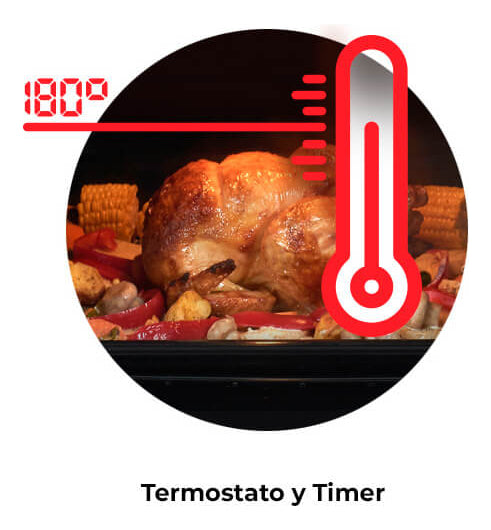 Horno A Gas Longvie H1500g Con Grill Eléctrico De Empotrar Grafito