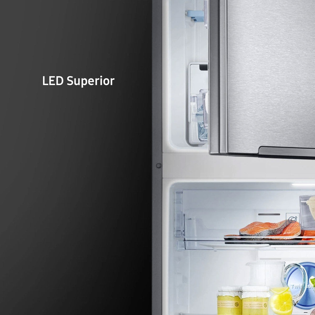 Heladera freezer inferior no frost Samsung digital inverter 328l total neto Plateada SARB31FSRNDSA