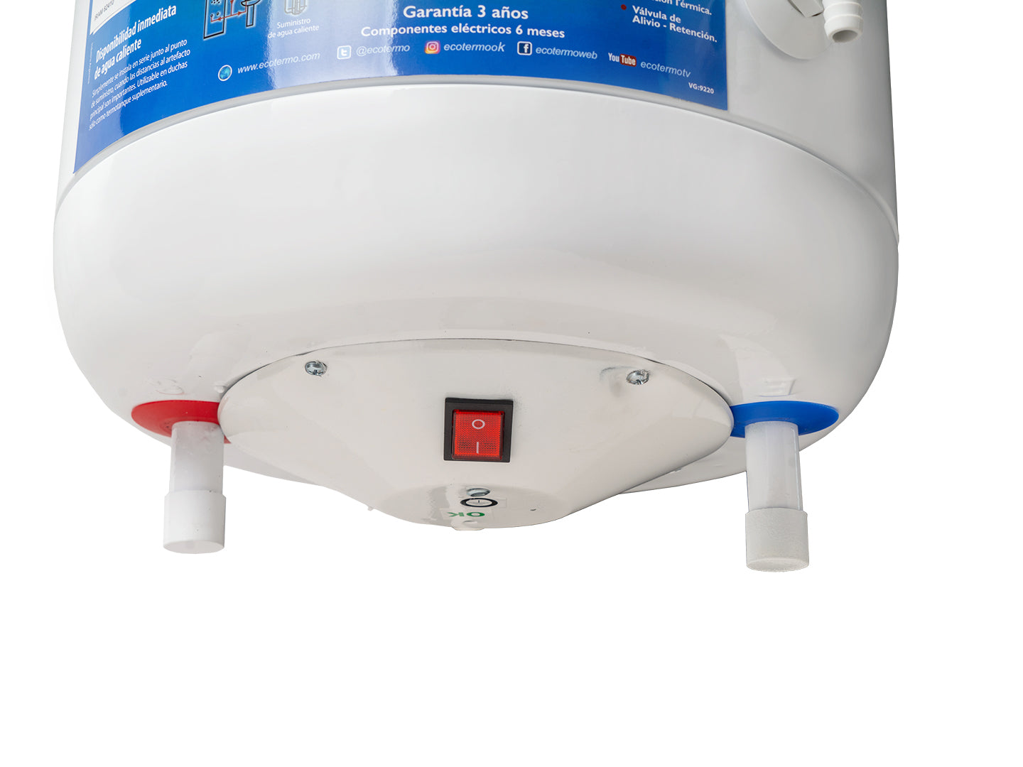 Termotanque Eléctrico ELEC 20 carga inferior TECO10I020