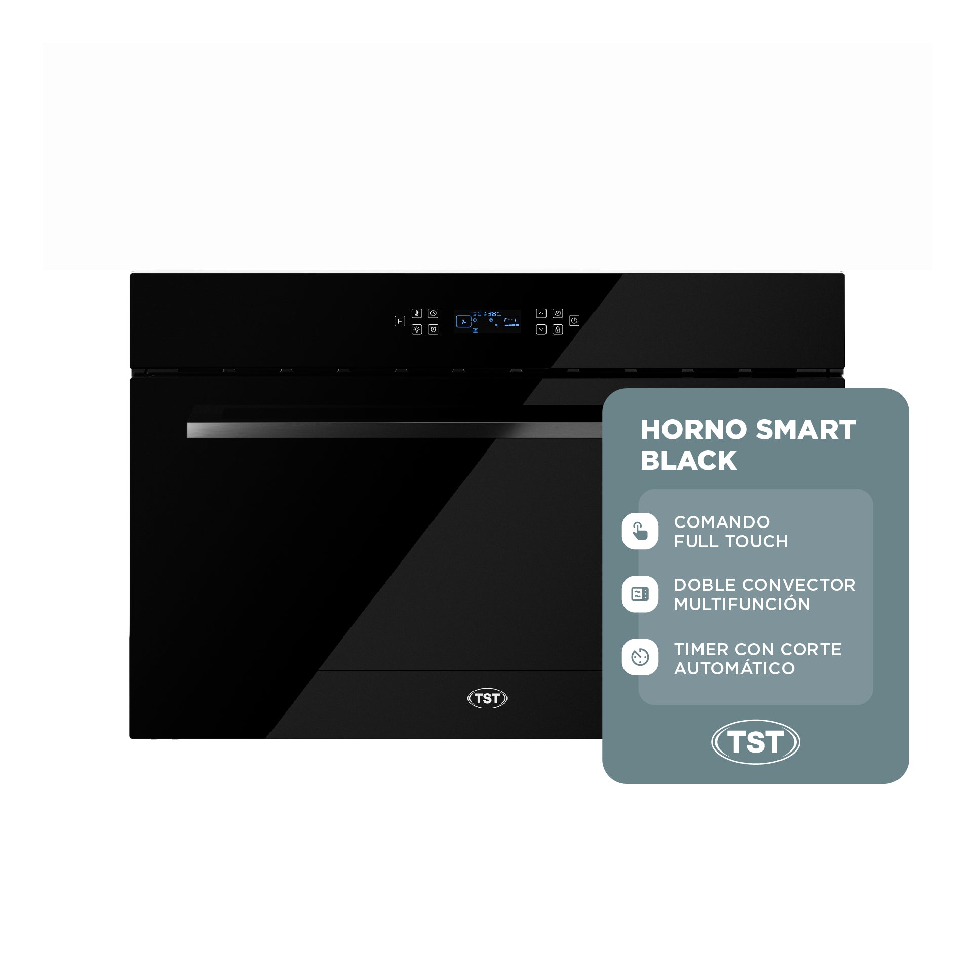 Horno Empotrable Eléctrico Tst E-luxe Black 90 Cm 112l Negro 42-90
