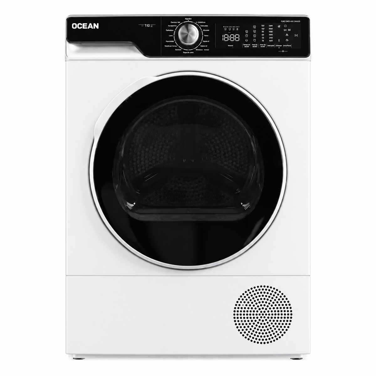 Secarropas Inverter Ocean 10 Kg Blanco Con Bomba De Calor OCDI1003WTEP5