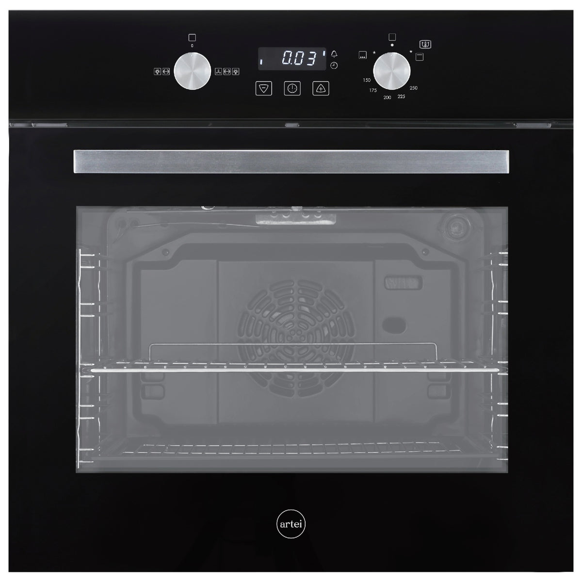 Horno a Gas Empotrable Artei Scalea 60 cm con Grill Eléctrico y Programador Digital GD0167A-0203