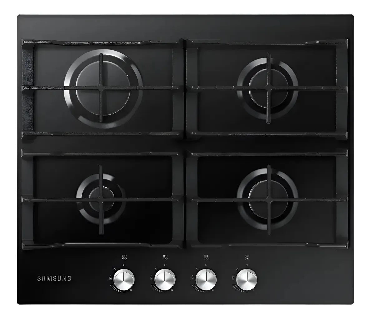 Combo Horno Eléctrico Samsung Bespoke Dual Cook Flex 76 L NV7B5745TAK + Anafe a Gas Samsung Negro 4 Hornallas NA64H3000AK