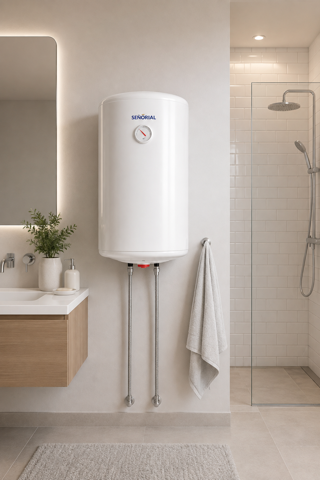 Termotanque Eléctrico Señorial Zafiro 2.0 30 Litros Conexión Inferior 1800W