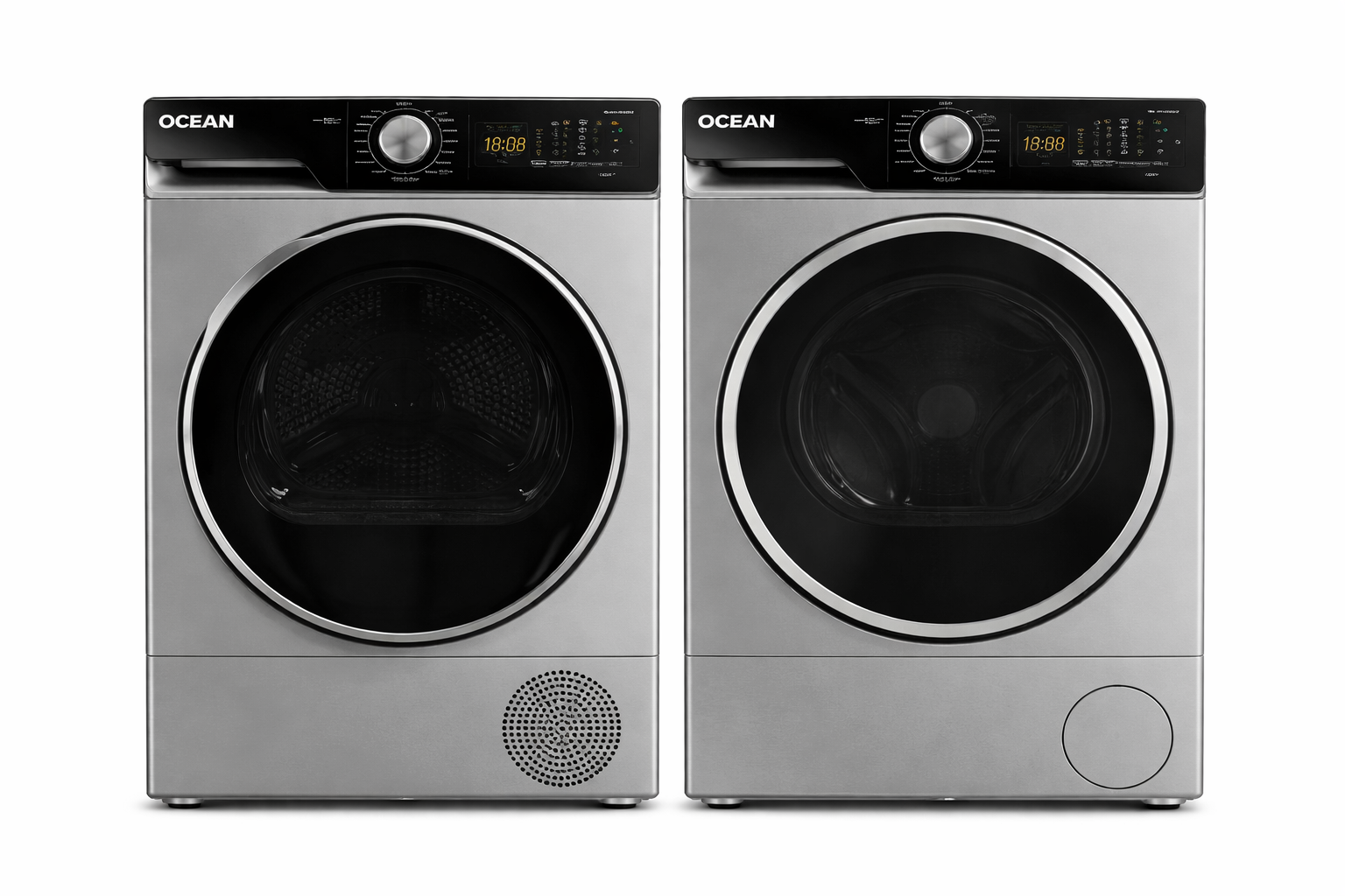 Combo Lavado Ocean Italy Lavarropas 12 Kg inverter + Secarropas 10kg con bomba de calor