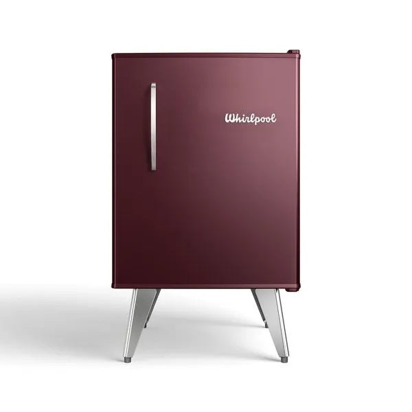 Heladera Whirlpool Retro Marsala Vino 76 Lts Freezer Integrado WRA08MGDIM
