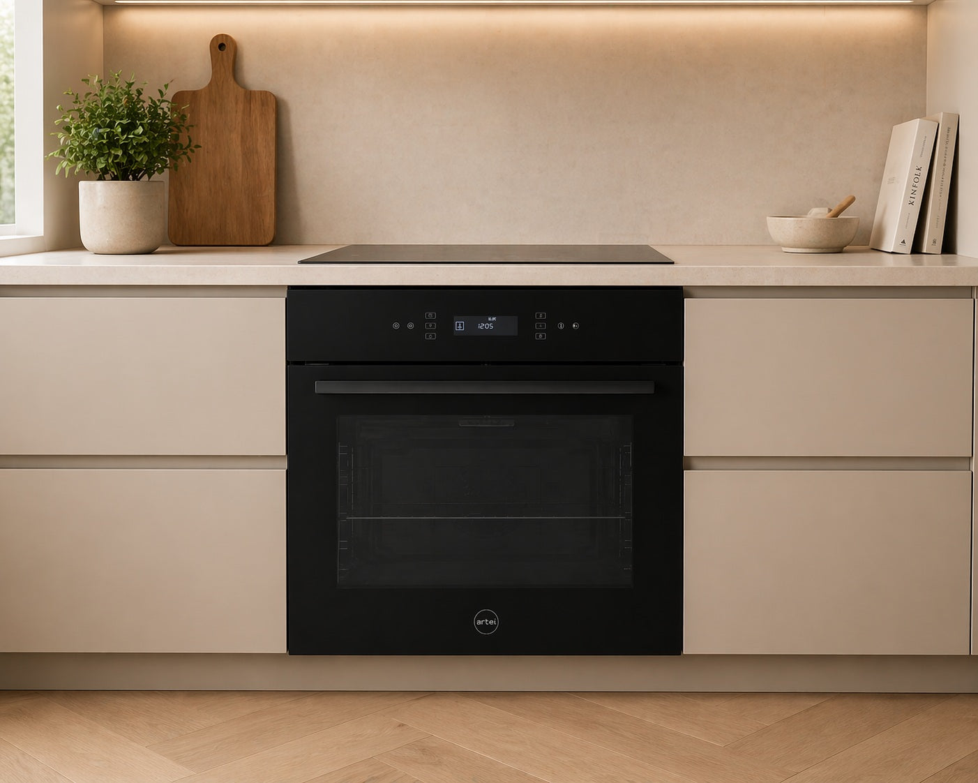 HORNO EMPOTRABLE ELECTRICO ARTEI TOTAL BLACK TOUCH INOX 60cm