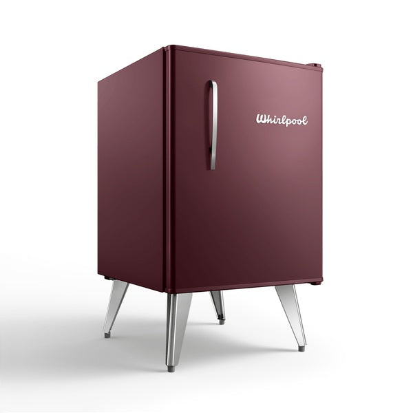 Heladera Whirlpool Retro Marsala Vino 76 Lts Freezer Integrado WRA08MGDIM