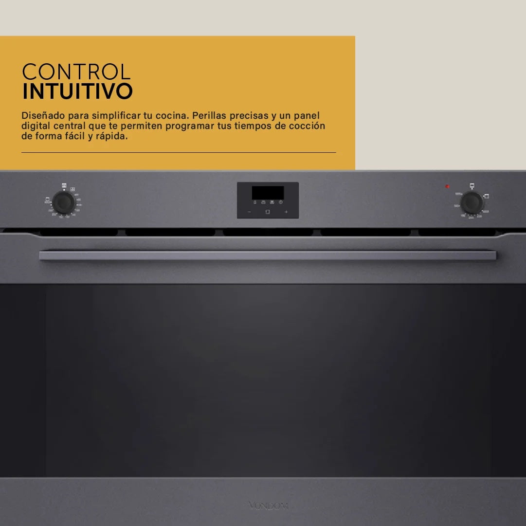 Horno a Gas Empotrable Vondom 90 cm 133 Litros TNC90GAS