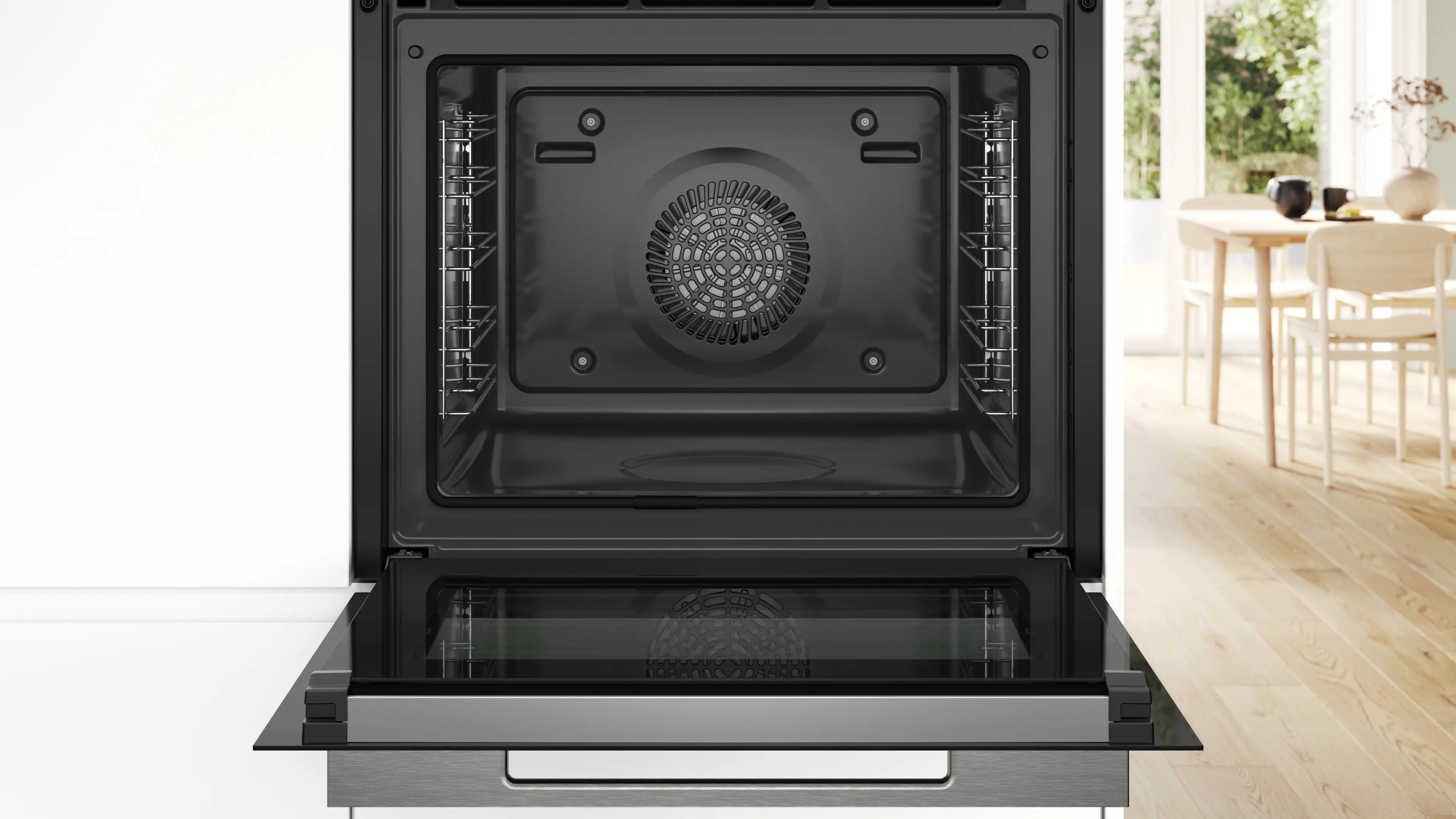 Horno Eléctrico Empotrable Bosch Serie 8 HRG7784B1 Vapor 71 Litros Negro
