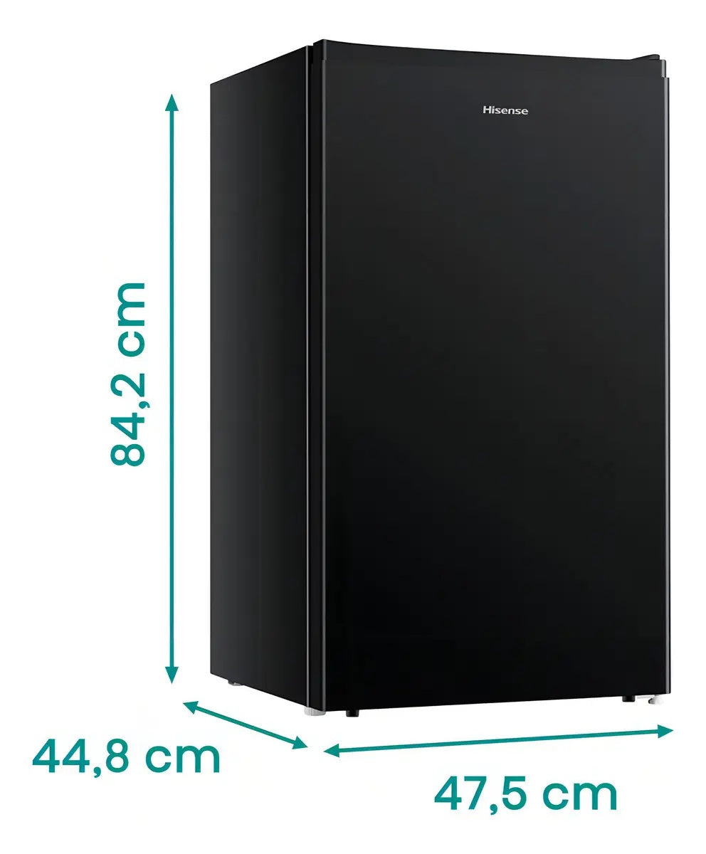 Heladera Bajo Mesada Hisense 89 Litros Negra RR093N1EB1