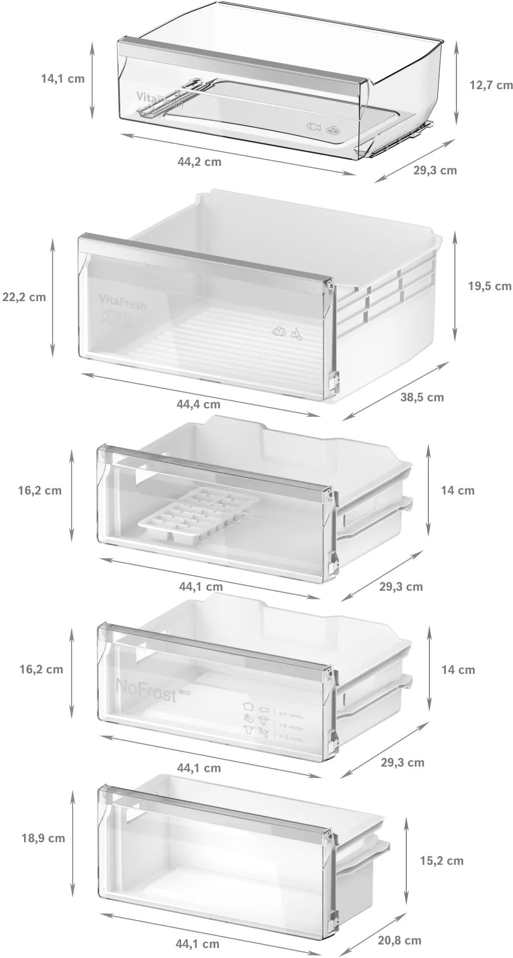 Frigorífico Combi Integrable Bosch Serie 4 KIN96VFD0 No Frost 289 L
