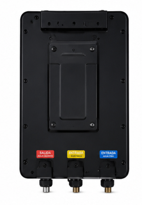 Calefón Eléctrico Instantáneo Glemos GL31 Trifásico 24 kW negro GLEM005