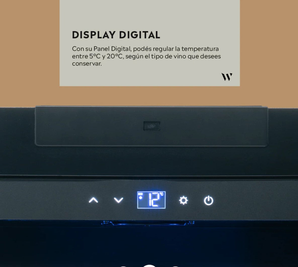 CAVA WINEFROZ GLASS DOOR EDITION PARA 17 BOTELLAS - INVERTER - EMPOTRABLE / APOYO MN18S