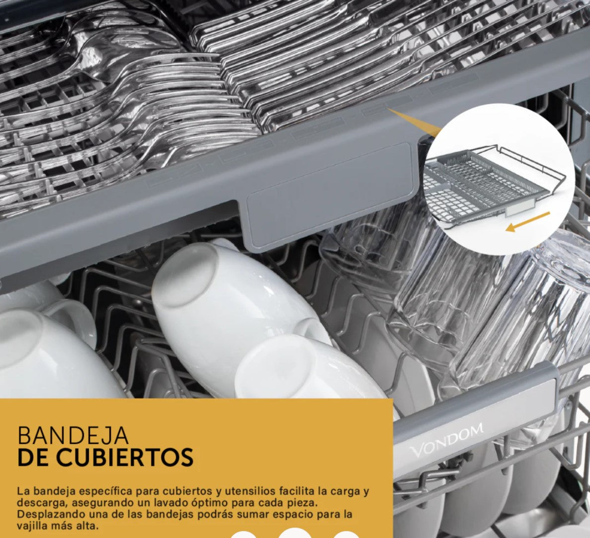 Lavavajillas Panelable - 14 cubiertos LVJ14P