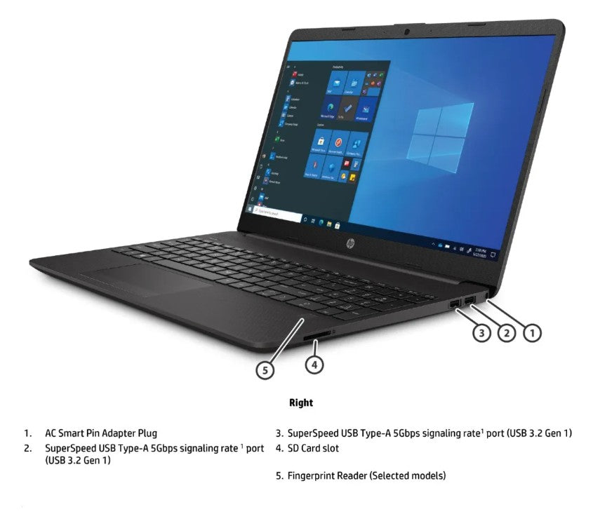 Notebook Hp 250g8 - 250gb - 8gb Ram - Windows 11 Home Plateado Ceniza Oscuro