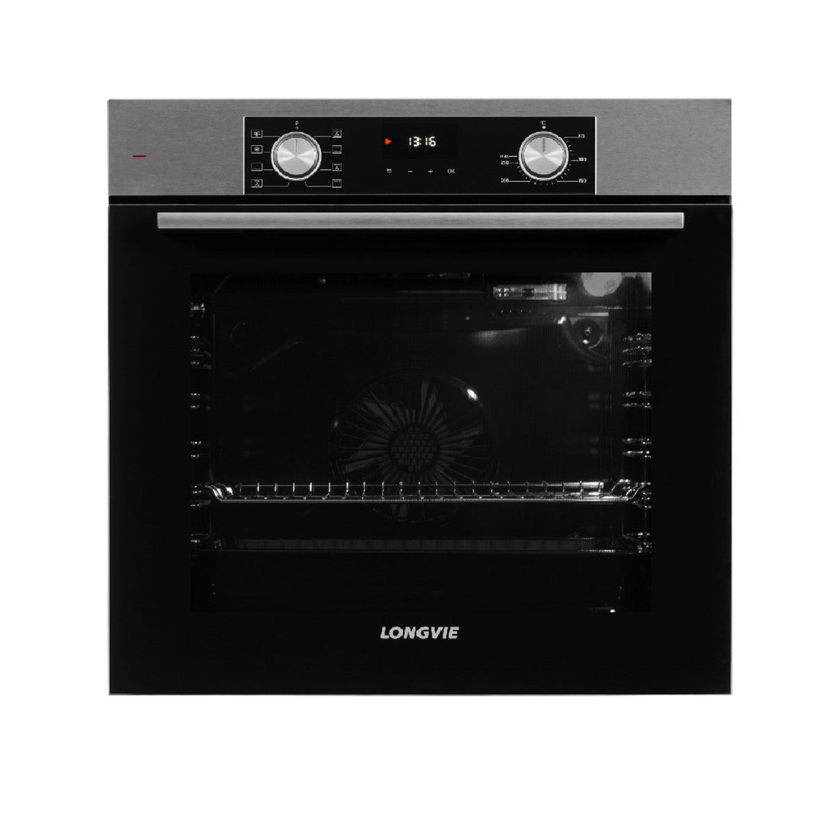 Horno empotrable electrico Longvie HEQX60X 8 funciones Sistema Turboterm con Grill