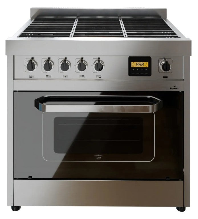 Cocina Morelli 18015 Vintage Touch 900 A Gas C/puerta Visor Negro