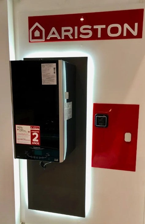 Caldera Ariston Alteas One Net35 Condensacion 35000 Kcal Frente Vidrio Negro - 3301773