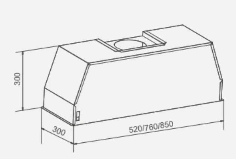 Campana Empotrable Artei Sande Ut1085e 85cm Tipo Dhl585c Acero Inoxidable