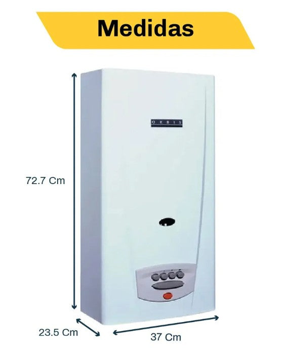 Calefón a Gas Orbis 315BLO 14 L/min Tradicional GN