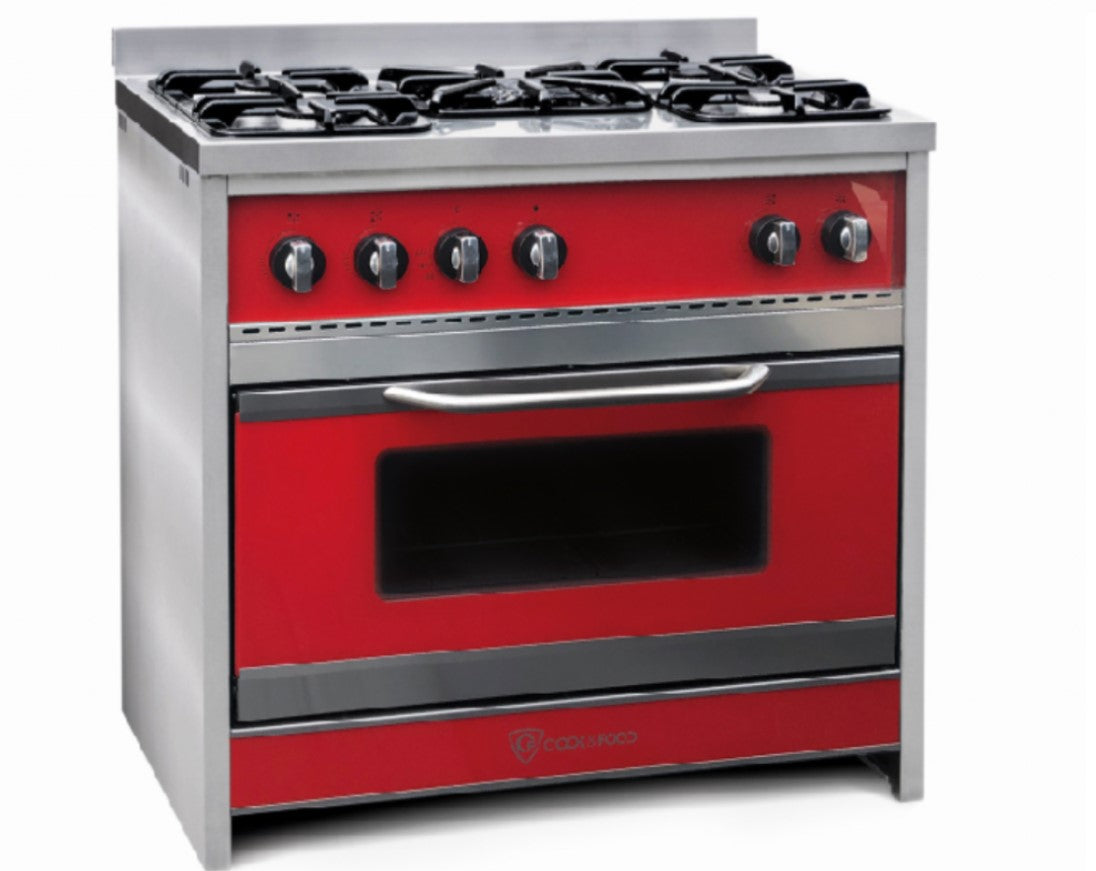 Cocina TST Chiara 90 cm roja Vintage 453-90R Semi industrial