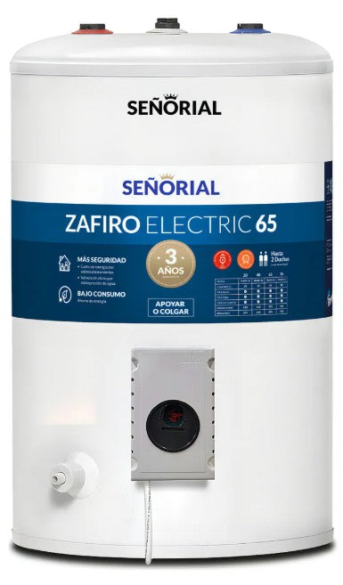 Termotanque Eléctrico Señorial Zafiro TESZ-65 50 L Superior - 330005