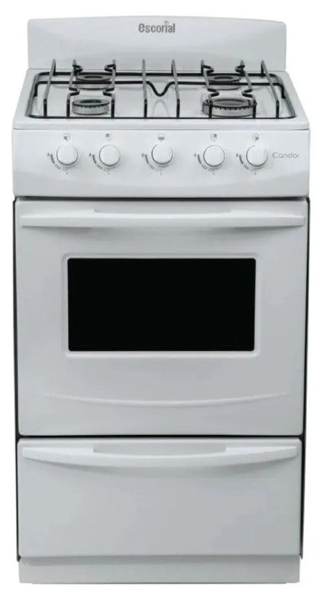 Cocina Escorial Candor 4 Hornallas Gas Envasado Blanca - 32591