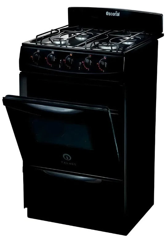 Cocina Escorial Palace 4 Hornallas Gas Natural Negra - 32621