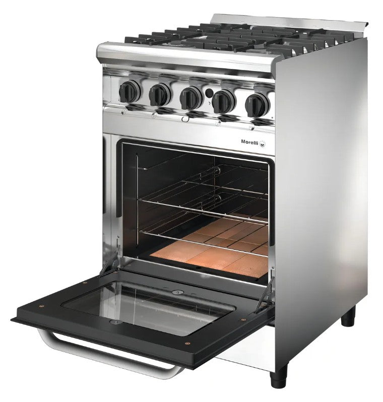 Cocina Morelli Country Forza 550 Inox 4 Hornallas con Horno - 918049