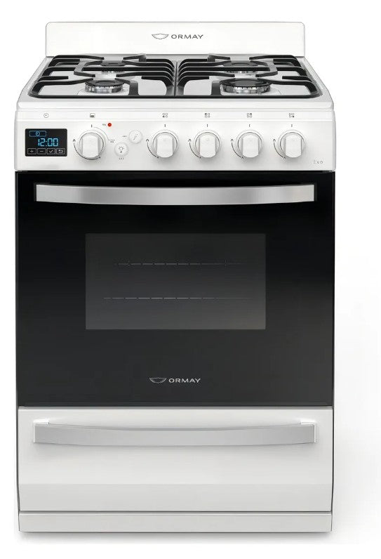 Cocina Ormay Evo Blanca 4hornalla Timer Digital Modelo Blanco - 2040