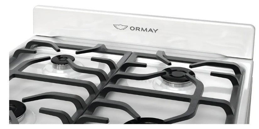 Cocina Ormay Evo Blanca 4hornalla Timer Digital Modelo Blanco - 2040