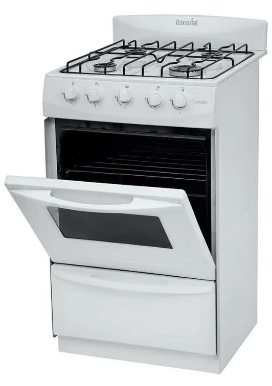 Cocina Escorial Candor S2 51 cm Gas Natural Blanca - 32584