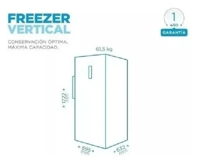 Freezer Vertical Midea FFEC8SAR1 No Frost 230 Lts