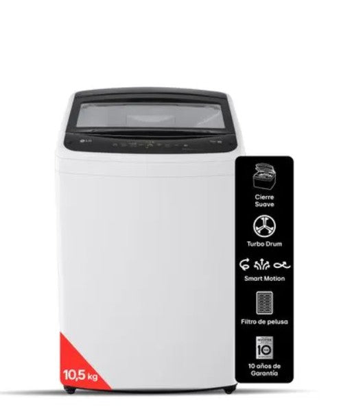 Lavarropas LG WT11WVTB Carga Superior 10,5 Kg Smart Inverter