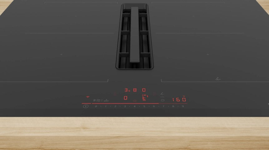 Anafe de Inducción Bosch Serie 6 PVQ731H26E con Extractor Integrado 70 cm