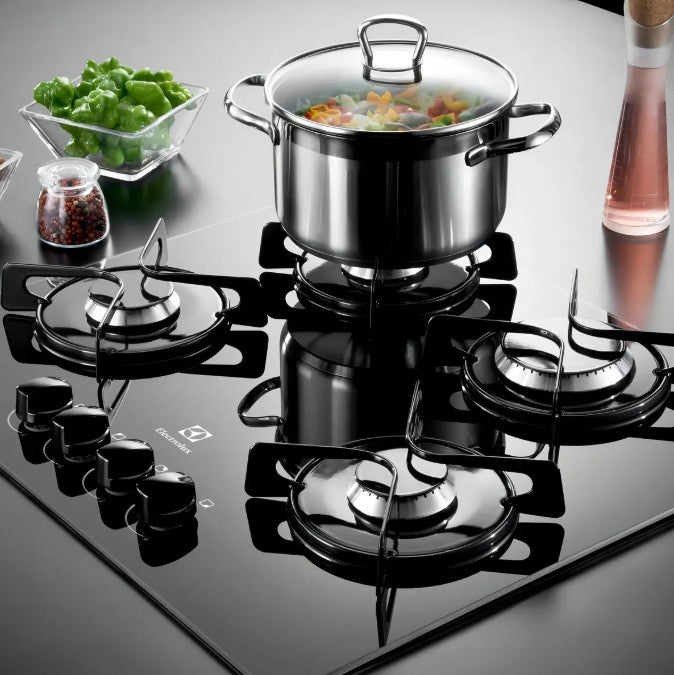 Anafe a Gas Electrolux GC60M 60 cm Negro
