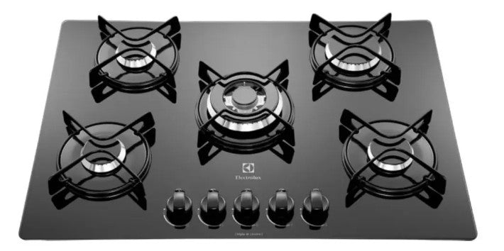 Anafe a Gas Electrolux GC75M 75 cm Negro