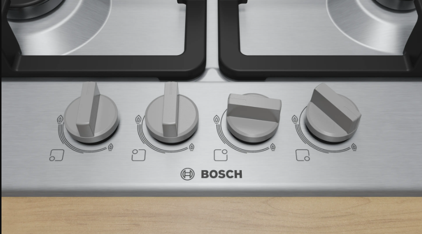 Anafe a Gas Bosch Serie 4 PGH6B5K90 60 cm 4 hornallas Acero Inoxidable
