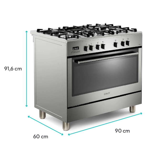 Cocina Candy Multifuncion MIXTA Electrico + Gas ITALIANA  FX965M-12