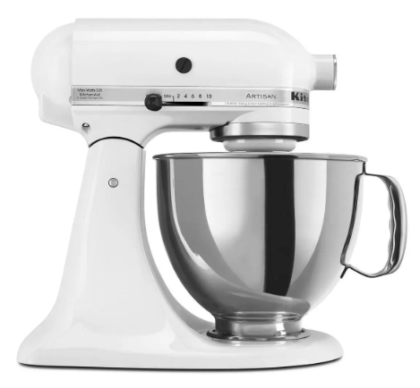 Batidora de Pie KitchenAid Artisan 4,8 L Blanca RKSM150PSRWH